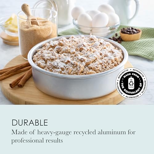 Chicago Metallic 8 Inch Round Cake Pan - size: 8-1/2 by 8-1/2 by 2-1/2 inches, Single