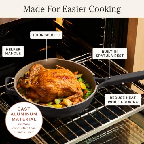 Our Place Large Always Pan, 12.5" Ceramic Nonstick Pan - color: Char, size: 12.5"