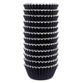 300 Pcs Mini Foil Cupcake Liners Muffin Paper Baking Cups, Black - color: Black