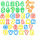 Kids Letter Molds Numeral Molds Tools Set for Preschool cognition Creative Cutting (41 Pieces) - color: #10-41PCS