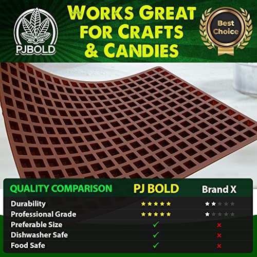 Square Silicone Candy Mold, 266 Cavity, 2mL - size: 2mL