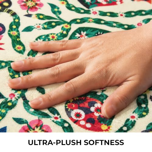 Pomegranate Area Rug 4x6 Washable Accent Rug - color: Pomegranate 02, size: 4' x 6' (Rectangular)