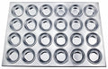 New Star Foodservice 37838 Commercial Grade Aluminum Muffin Pan - color: Silver, size: 24-Cups