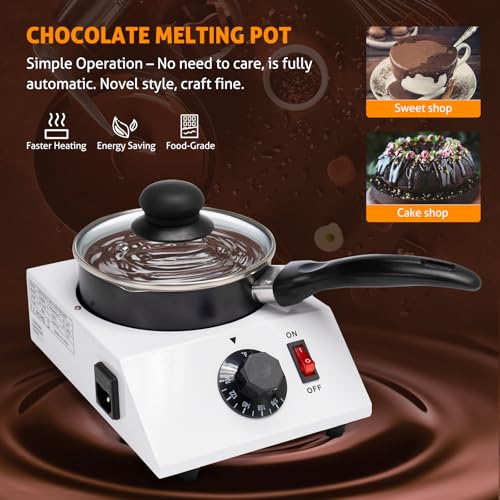 WICHEMI Chocolate Melting Pot Chocolate Melter Chocolate Tempering Machine - color: Single Pot