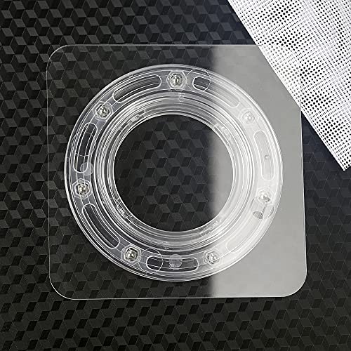 Cookie Turntable, 7" Clear Decorating Turntable With Acrylic Bearing Base and Non-Slip Mat, Helps Icing Cookies Faster & Better (Square)