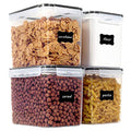 Vtopmart 3.6L Food Storage Containers, 4 PCS, Black - color: Black, size: 3.6L