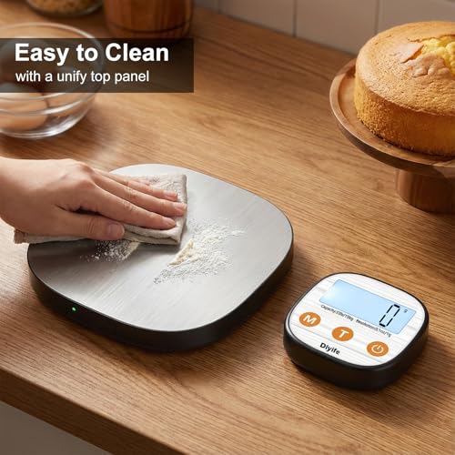 Rechargeable Kitchen Food Scale, Diyife 33lb Wireless Digital Kitchen Scale