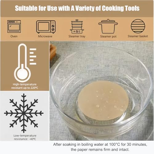 300 Sheets, 4, 6, 8 Inch Parchment Paper Rounds, Nonstick Precut - size: 300pcs4in+6in+8in)