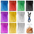 Supkiir 10000 Pcs Metallic Twist Ties for Plastic Bags, 10 Colors Reusable Twist Ties, 4-inch Bread Tie for Plastic Bags, Party Gift Bag, Pastry Bag, Bread Cookies Candy Snacks and Baked Bags
