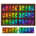 Christmas Candy Molds Holographic Chocolate Mold Silicone, Diamond - color: Diamond, style: Rectangle