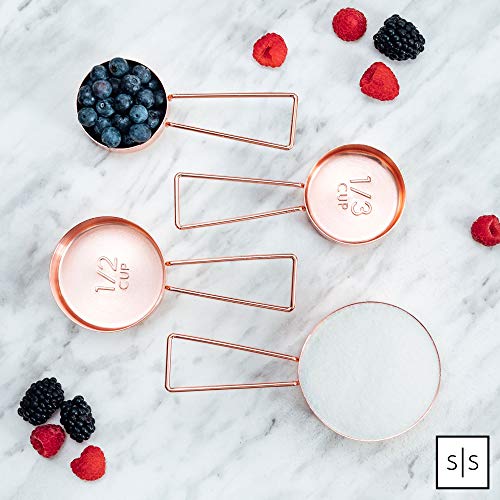 Styled Settings Copper Measuring Cups and Spoons Set, 8-Piece - color: Copper