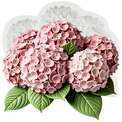Hydrangea Flower Fondant Molds Flower Silicone Molds