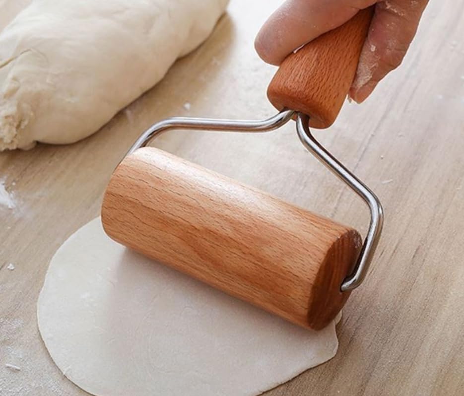 2 PCS Mini Rolling Pin, Small Wooden Pastry Roller