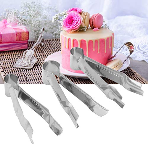 3PCS Pastry Tweezers Tongs, Stainless Steel Cake Crimper Pie Crust Sealing Tool Cookie Decorating Clamp Mould DIY Baking Supplies for Cake Making & Craft Clay Sculpting