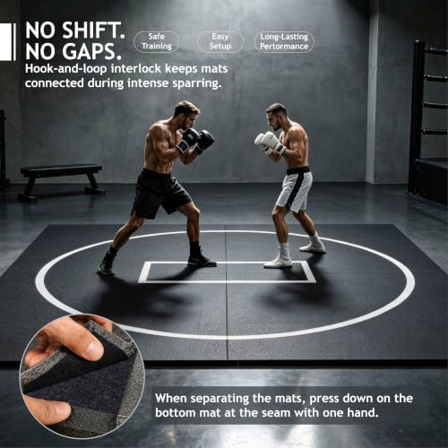 10' x 10' Foldable Wrestling Mat, 1.2" XPE Foam for BJJ Jiu Jitsu