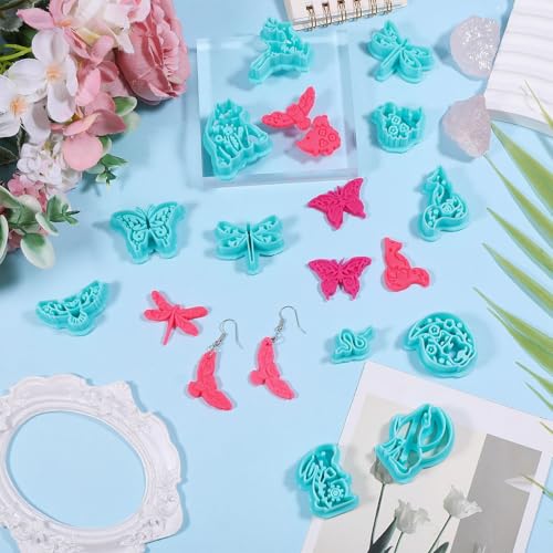 ORIGACH 12 Pcs Forest Animals Polymer Clay Cutters Set - style: Forest Animals