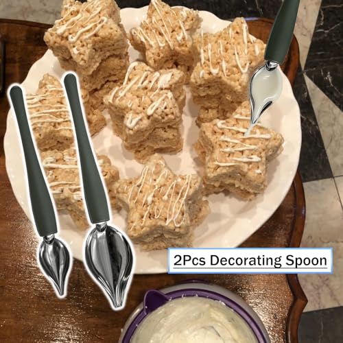 6 Candy Chocolate Dipping Fork + 2 Culinary Drawing Decorating Spoon Set - size: 6 Chocolate Dipping Tools+2 Decorating Spoon
