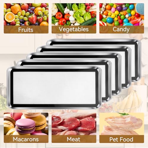 Silicone Baking Mats for Harvest Right Freeze Dryer Trays, Small/Medium/Large, Food-Safe Non-Stick Freeze Drying Mats, Heat Resistant Reusable Oven Liners, Medium-5PCS - size: medium