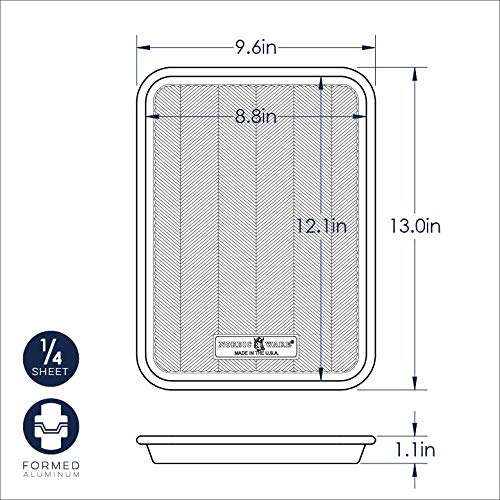 Nordic Ware Prism Baking Quarter Sheet, Natural - size: 1 Pack, style: Quarter Sheet