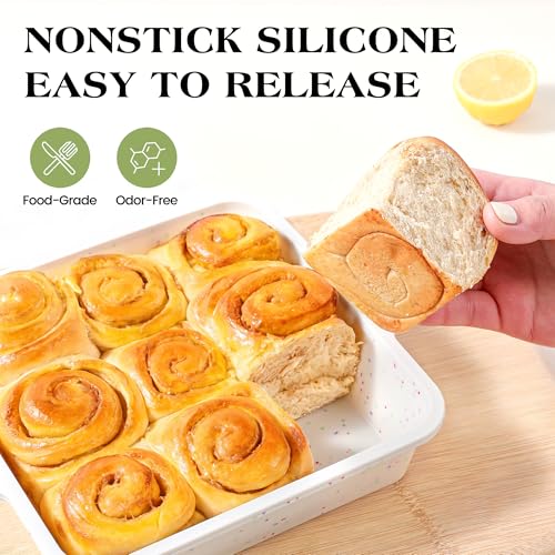 8x8 inch Silicone Square Cake Pan - color: Square, size: 8 inch