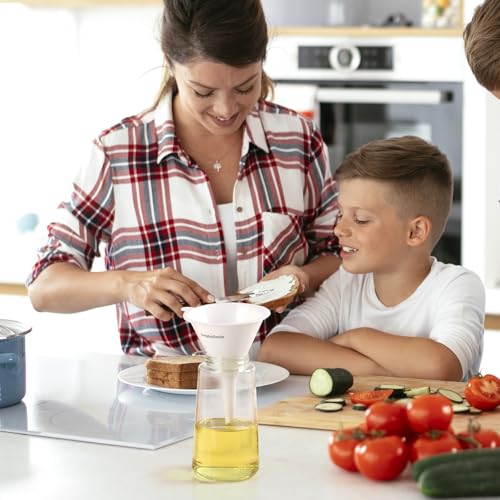 DolphinSmile Funnels for Kitchen Use Filling Bottles 3 Pcs Plastic Funnel - color: White