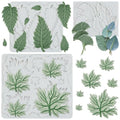 Leaf Silicone Mold Ginkgo Leaves Maple Leaf Fondant Molds Set Of 3 - color: Style J
