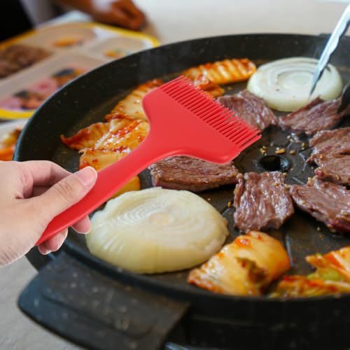 ibasenice Silicone Basting Brush Oil Brush for Baking Bbq Red - color: Red