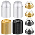 Patelai 200 Pcs Mini Plastic Cupcake Boxes with Dome Lid, Gold, Black - color: Gold, Black