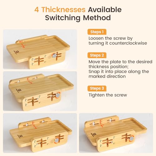 Piklohas Piklohas Bread Slicer With Bread knife, 4 Thickness Adjustable - size: 10-Inch Bread Knife & Slicer