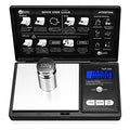 Digital Pocket Gram Scale 200g x 0.01g High Precision with 100g Calibration - size: 200g / 0.01g