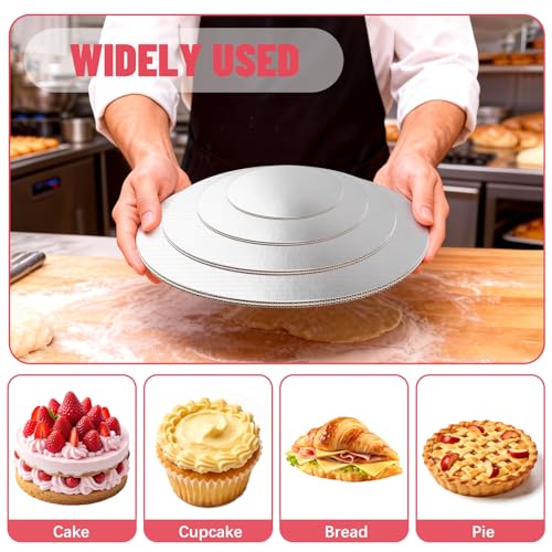 8 Pack Round Cake Boards, Silver Cake Circles 6, 8, 10 and 12 Inch - color: Silver, size: 6/8/10/12Inch, style: Classic Round