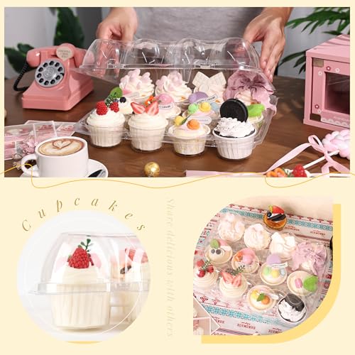 12 Count Cupcake Containers 20 Pack Cupcakes Boxes and Carrier