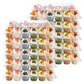 NPLUX 24 Count Cupcake Containers 10 Pack Plastic Cupcake Boxes and Holders