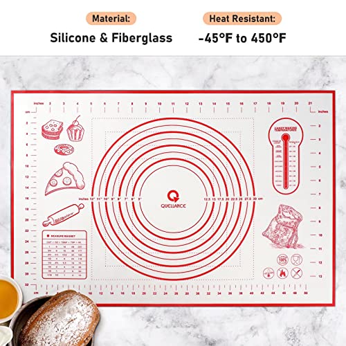Silicone Baking Pastry Mat Large Dough Kneading Sheet for Rolling, 16×24 in - size: 24"L x 16"W