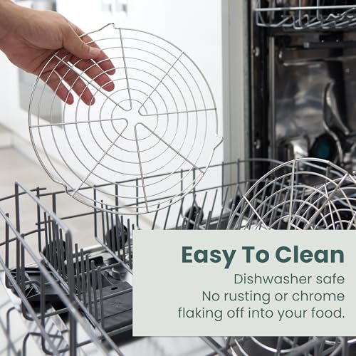 Ultra Cuisine 100% Stainless Steel Round Cooling Racks for Baking, Set of 3 - size: Round Rack 3-Pack
