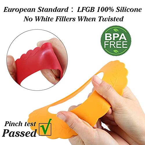 Webake Mini Pie Pan and Mini Pie Shield, 4pcs Mini Pie Tins and 4pcs Mini Silicone Pie Crust Protector