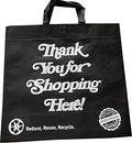 Redi Bag Black Reusable Thank You Bag (100 Count)