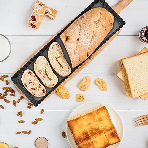 Rectangular Tart Pan 14 Inch Nonstick Quiche Pie Pan with Removable Bottom Tart Pan for Pies, Quiche Bakeware, Cheese Cakes, Desserts - size: 14" (Removable Bottom)