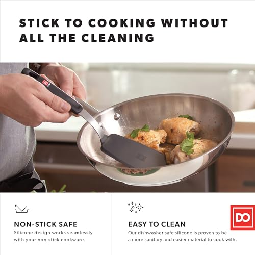 DI ORO Silicone Turner Spatula Set - 600F Heat Resistant, 3-Pc - size: Everday Set