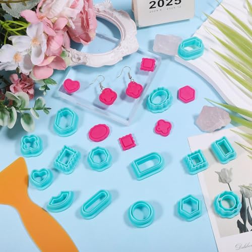 ORIGACH 15 Pcs Vintage Frame Polymer Clay Cutters Set - style: Frame