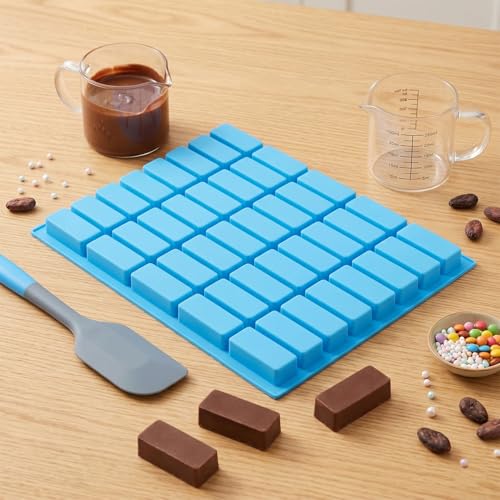 40 Cavity Narrow Rectangle Silicone Candy Molds Set Of 2