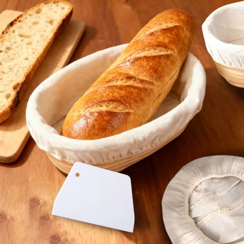 8 Sets Bread Proofing Baskets Bulk with Cloth Liners and Scrapers