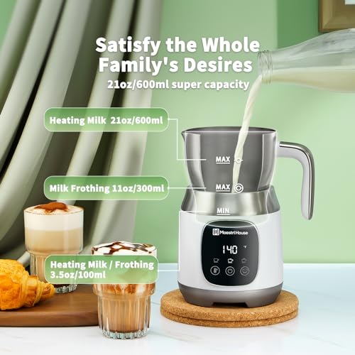 Maestri House DualFro 600 Milk Frother and Steamer 21oz/600mL - color: White
