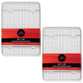 Last Confection (Set of 2) Stainless Steel 10" x 15" Baking & Cooling Racks - Cookie Baker's Oven Sheet Pan Wire Rack - size: 10" x 15"