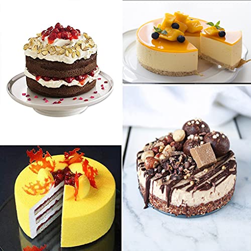 2pcs 6 Inch Silicone Cake Pan for Baking, Round Cake Molds Pan Silicone Baking Molds Non-Stick Quick Release Suitable for Cheesecake Chocolate Cake Brownie Cake puddings - size: 6inch, style: Round