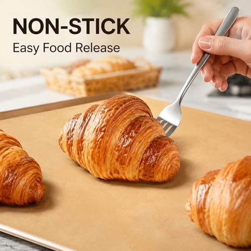 Parchment Paper Sheets 480 PCS, 9 x 13 in Pre Cut Non Stick Unbleached Quarter Parchment Paper for Baking, Sheet Pan Liners, Baking Paper Sheets, Oven and Air Fryer Use