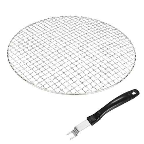 M METERXITY 1-Set Cooling Rack 13.8" Round 304 Stainless Steel, Silver - size: 13.8 Inch
