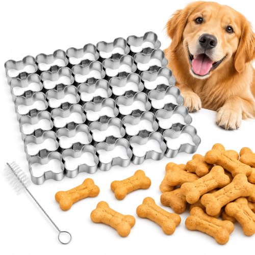 AIERSA 25 Cavity Dog Bone Cookie Cutter, Dog Treat Cookie Cutter - color: Mini Dog Bone