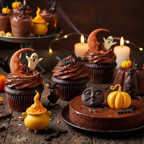 Ghosts Silicone Texture Mold Halloween Fondant Molds