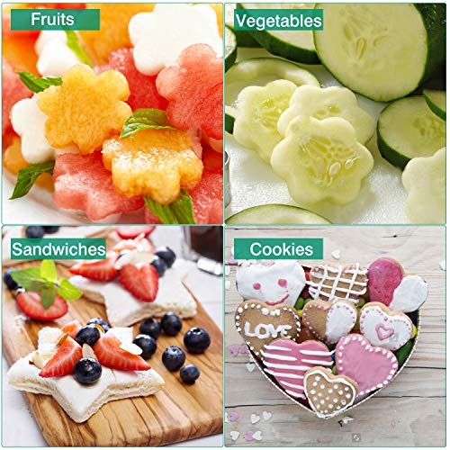 Hhyn Sandwich Cutters Set for Kids, 12 PCS